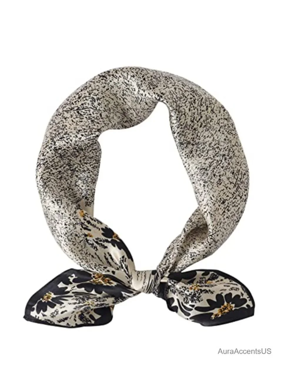 100% Pure Mulberry Silk Square Scarf Lightweight Hair Headscarf Gift Box